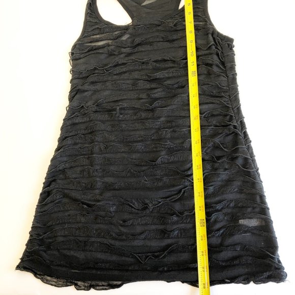 Mon Petit Black Tiered Racerback Tunic Tank Top L - Picture 8 of 8